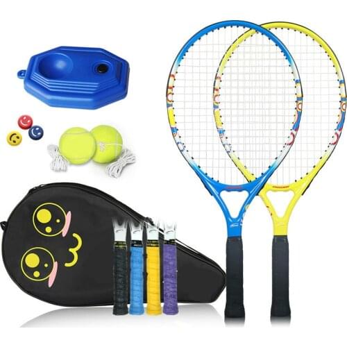 New High Quality Aluminum Alloy Carbon Tennis Racket Carbon Fiber Children Adult Ultra Light Coach Recommended Training set