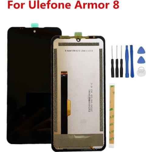 Original New Ulefone Armor 8 6.1inch LCD Display Front Housing Module +Touch Screen Digitzer Assembly Repair Panel Glass