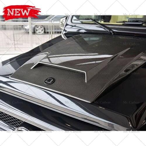 CARBON BONNET TRIM FOR BENZ G-CLASS W464 W463 G63 G350 G500 G550 BR STYLE CARBON FIBER VENTS HOOD TRIM FOR W463 W463 RACING