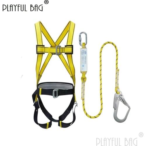 PB Playful bag Anti falling Five point full body safety belt with safety rope Single rope Double rope rope Big hook ZL115.1