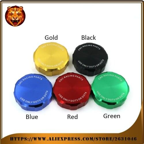 Front Brake Master Cylinder Fluid Reservoir Cover Cap For KAWASAKI ZX-6R ZX6R Ninja Motorcycle Accessories With Logo 2017 Green