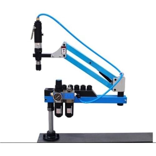Universal Flexible Arm Pneumatic Air Tapping Machine 360 Degree Angle 1000mm M3-M12 Threading Machine Tapping Tool CE