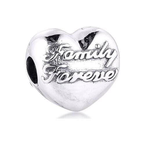 925 Original Family Union Clip Charm Beads Fit Pandora Bracelets Sterling Silver Charms Bead for Women DIY Jewelry Making Kralen