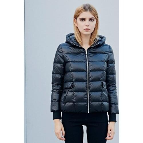 SoftFox 2017 winter duck down jacket women and man short coat parkas Warm Clothes Full Sleeve High Quality Free Ship