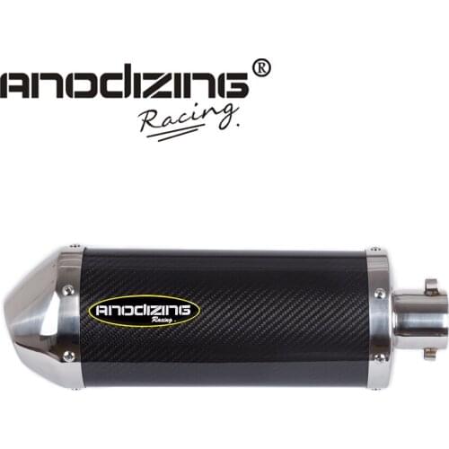 36-51MM Universal Motorcycle dirt bike exhaust escape real carbon fiber Scooter Exhaust Muffle Fit for YAMAHA