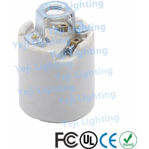 E26 / E27 screw cap lampholder high temperature ceramic lamp hanging lamp wall lamps lamp base lighting accessories DIY