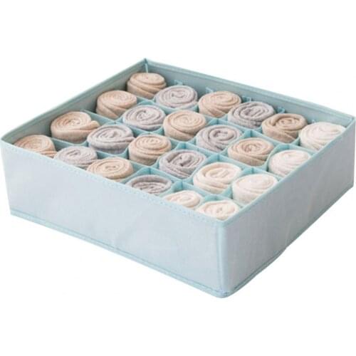 Household Sock Underwear Storage Box Multi Grid Drawer Style Large Capacity Non-woven Fabric Compartmentalized Storage Box