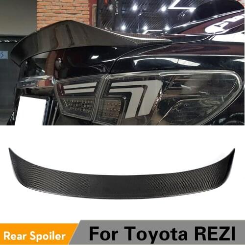 Rear Trunk Spoiler Boot Lip Wing Spoiler For Toyota REZI 2011 - 2017 Carbon Fiber