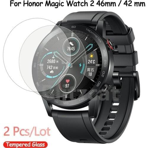 2 Pcs/Lot Tempered Glass for Honor Magic Watch 2 46mm 42mm Screen Protector For Honor Watch2 46mm 42mm Protective Glass Film