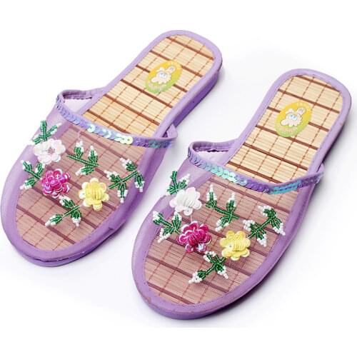 Comemore 2021 Womens Flip Flops Summer Footwear Slippers Home Flat Flower Woman Slides Female Mesh Womens Casual Shoes Ladies
