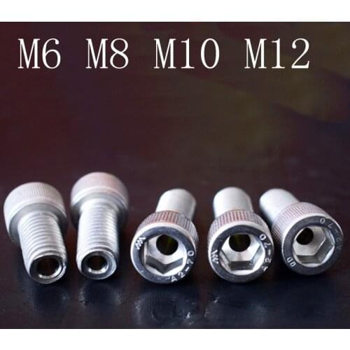 1pcs Stainless steel hollow hexagon socket head screw hollow bolt lamp threading screw through hole M6M8M10M12M16