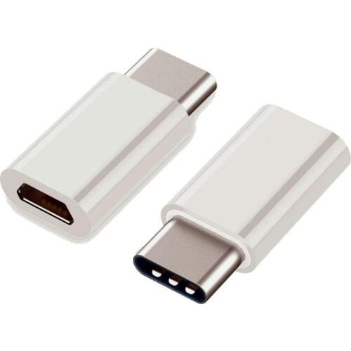 10PCS USB 3.1 Type C Male to Micro USB Female Adapter Type-C Converter Connector USB-C black and white