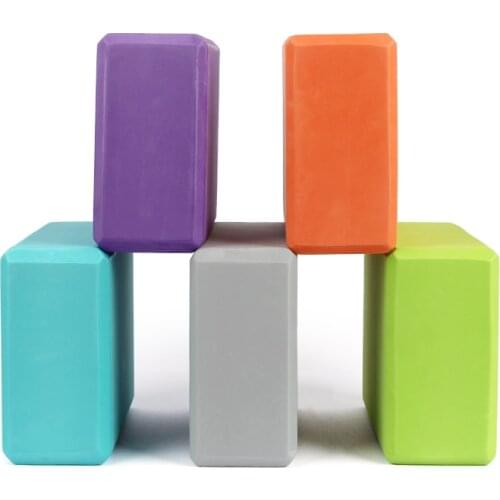 2PCS EVA Yoga Block Colorful Foam Block Brick Exercise Fitness Tool Exercise Workout Stretching Aid Body Shaping Health Training