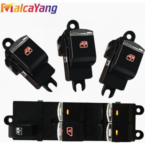 4PCS NEW Schalter Fensterheberschalter For Nissan Qashqai J10 2.0 dCi 4WD Navara D40 Vehicles Car QZ 25401-JD001