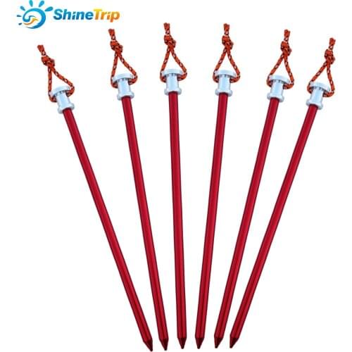 10Pcs/lot 23cm Aluminum Alloy Tent Pegs Garden Stakes Ground Nail Heavy Duty Hammock Camping For Awning Canopy Flysheet
