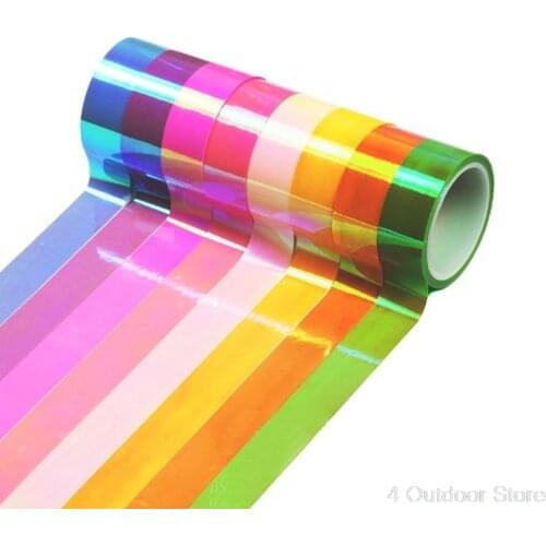 8pcs/set Rhythmic Gymnastics Decoration Holographic Glitter Tape Ring Stick Accessory 15mm*5m Stationery DIY Masking S15 20