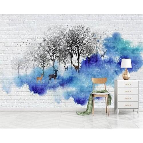 Beibehang Custom Nordic style brick wall background TV sofa wallpaper home decoration living room bedroom mural 3d wallpaper