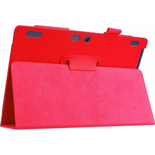 Funda for Lenovo Tab 2 A10-70 A10-70F/L Case Foldable Stand litchi Leather Cover for Lenovo TAB2 10.1 A10-30F Tablet Cases Glass