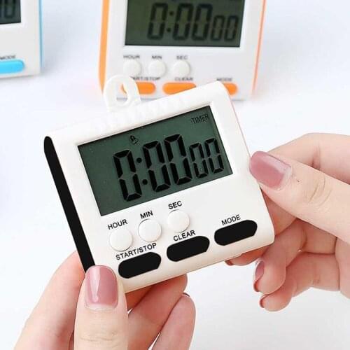 Electronic LED Digital Kitchen Timer For Cooking Shower Time Clock Stop Study Alarm Magnetic watch Cooking Countdown Timer
