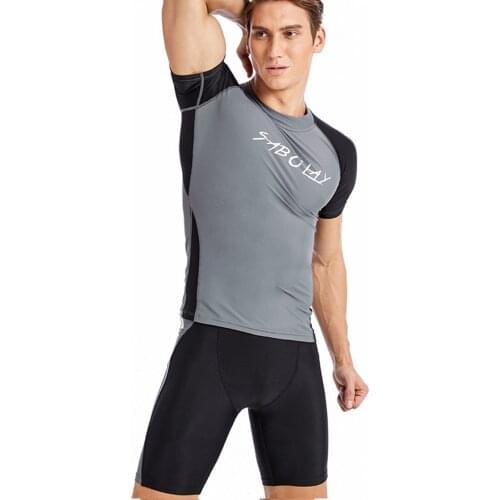 Adult Beach Sun Protection Swimsuit One Piece Rash Guard Swimwear With Sleeves Diving Men Swimming Surfing Long Sleeve Swimsuit