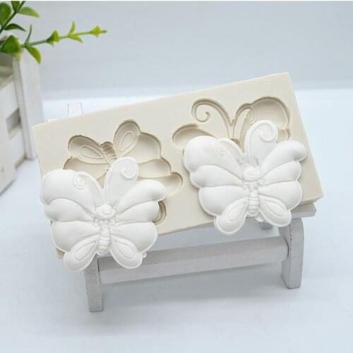 Luyou Butterfly Silicone Molds Fondant Molds Cake Decorating Tools Resin Mold For Baking Accessories Kitchen Utensils FM655