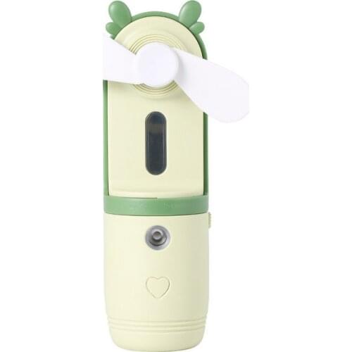 2 In 1 Mini Fan Humidifier Rechargeable Handheld Usb Fan High Quality Mute Portable Student Office Small Cooling Fans Cooler