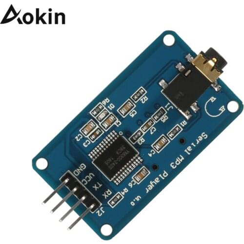 YX5300 MP3 Player Module Voice Serial Port Control Module With Card Slot for Arduino Compatible SCM & DIY Kits Module Board