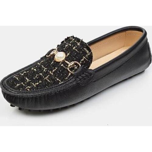 Fashion 100% Genuine Leather Women Flat Shoes Casual Loafers Slip On Moccasins Lady Driving Shoes 2021 Shoes Women