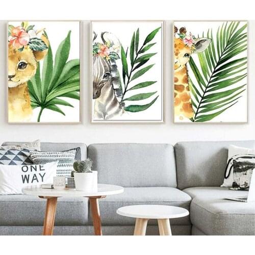 GATYZTORY Animals Painting By Numbers For Adults DIY Kits HandPainted On Canvas With Framed Oil Picture Drawing Coloring By Numb