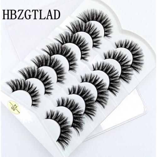 NEW 7 Pairs 3D Mink Lashes Natural False Eyelashes Thick/Long Fake Lashes Makeup Eyelash Extension Handmade Eyelashes for beauty