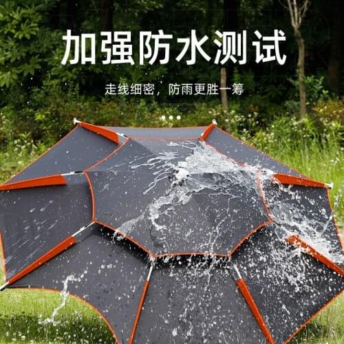 New Double-layer Rainproof Heat Insulation Sunscreen Fishing Outdoor Folding Fishing Umbrella