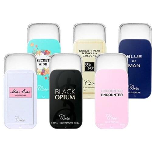 Women Men Solid Balm Portable Case Solid pheromone Fragrances Mild Long Lasting Aroma Deodorant Fragrance Body Antiperspirant