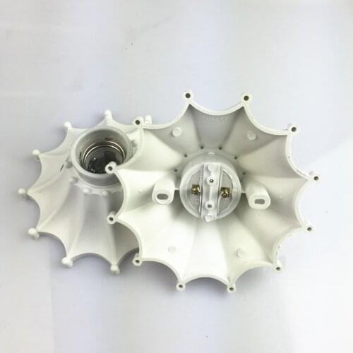 Conversion lamp holder E27 screw led bulb lamp energy - saving lamp mouth ceiling lamp holder flat base one piece