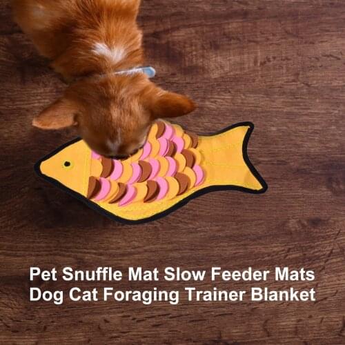 Pet Training SuppliesDog Blankets Dog Cats Feeding Scent PadPet Blanket Dog DescriptionTraining Olfactory Blanket Foraging Pad