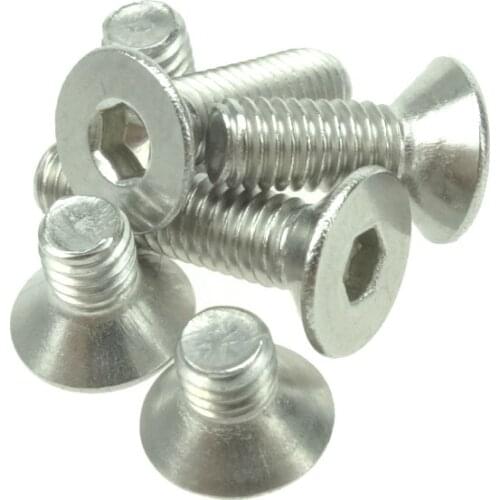 Stainless Steel 304 M6 M8 M10 Hexagonal Countersunk Screw Flat Head Screw Bolt