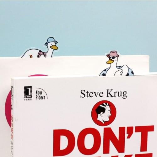 TUTU 5 Pieces / Set duck swimming Message Creative Shaped Bookmark School Office Supplies Children Students Beautiful Gift H0471