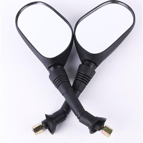 One Pair 8mm Motorbike Motorcycle Rear View Mirrors Scooter Side Mirrors Black Rearview Mirror For yamaha Honda Suzuki Kawasaki