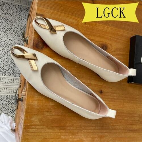 Plus Size 34-43 Top Quality Handmade Womens Shoes Real Leather Heels Shoes Women Hot Selling Classic Brand Flats Shoes casual