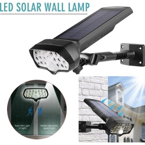 17 LED Solar Powered Wall Light Motion Sensor Floodlight Garden Yard Outdoor Illumination Super Bright Waterproof Wall Lamp