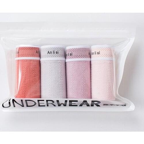 3/4PCS Cotton Panties Girl Briefs Sexy Lingeries Calcinha Cotton Shorts Underpants Solid Panty Cueca Intimates