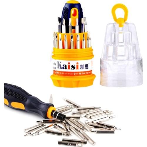 30 in 1 Kaisi Interchangeable Magnetic Multi-Functional Combination Screwdriver Set Manual Disassemble Repair Phone Tools Kit