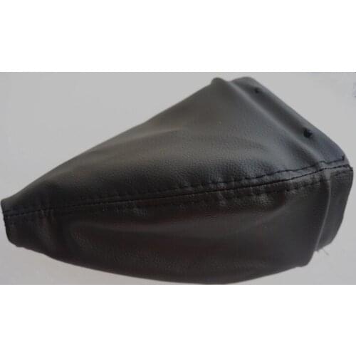 Promotion For Mercedes Benz ATP Tour W202 C Class Manual Black Car Gear Shift Knob Real PU Leather Gaiter and Chrome Base