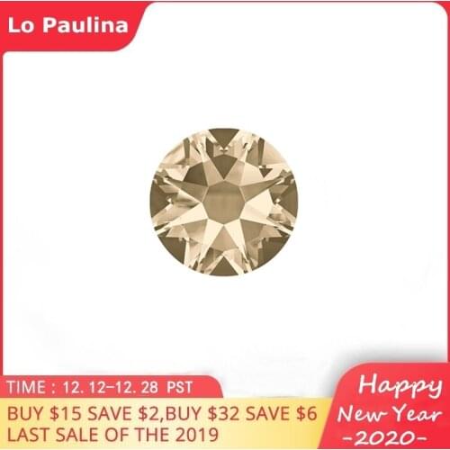 Glitter Crystal 2088 SS5-SS20 light silk 261 Non-Hotfix Rhinestones Sewing Fabric FlatBack Strass Nail Art Stones from Austria