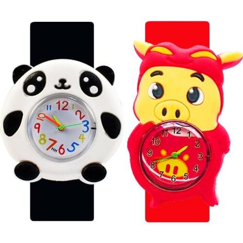 Cute Pig Kids Watch Cartoon Panda Kid Watch Children Gifts for Boys Girls Christmas Gift Baby Toys Child Quartz Digital Watches
