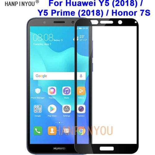 For Huawei Y5 2018 / Y5 Prime (2018) 5.45" 9H Hardness 2.5D Full Cover Toughened Tempered Glass Film Screen Protector Guard