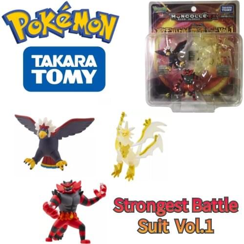 TOYM Pokemon Figure Moncolle EX Strongest Battle Suit Vol.1 Incineroar Braviary High-Quality Exquisite Appearance Collection