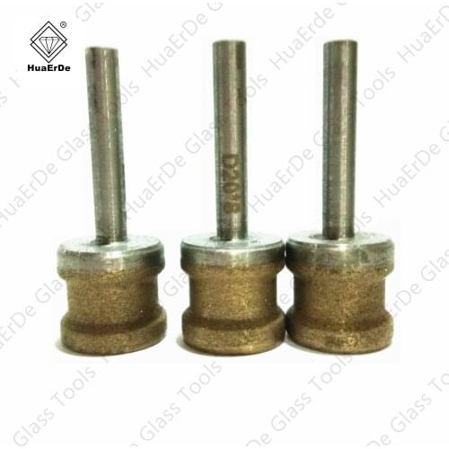 HuaErDe Straight handle bilateral wheel, diamond sintered straight edge grinding wheel, glass shaped grinding wheel