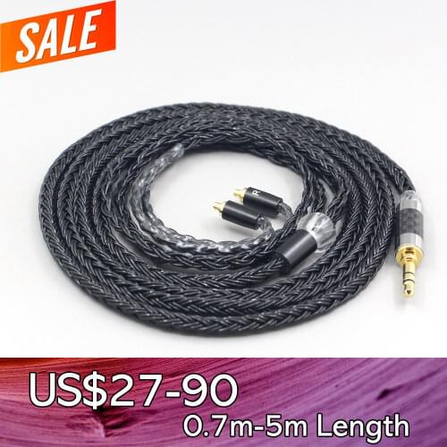 LN007693 16 Core Black OCC Earphone Cable For AKG N5005 N30 N40 MMCX Sennheiser IE300 IE900
