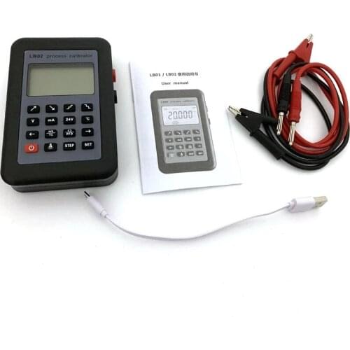 LB02 Calibrator Tester Current Voltage Resistance Meter Signal Generator Source Process Calibrator 4-20mA / 0-10V / mV LCD displ