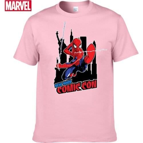 Marvel The Avengers Spider Man t shirt Comfortable Breathable 100% cotton Fashion clothes for teens Tops Man summer clothes #89